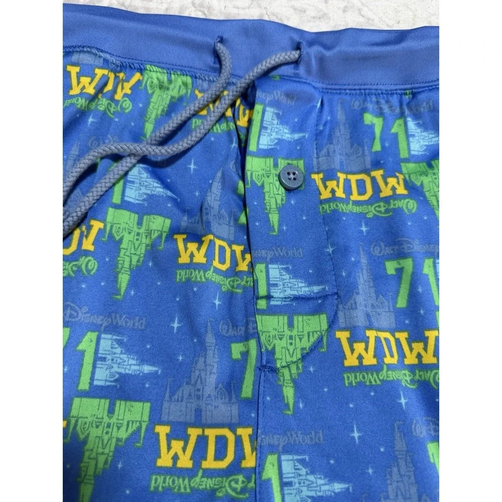 Disney Parks Walt Disney World WDW 71 Lounge Pants Castle Draw String Pocket - L - Picture 3 of 8